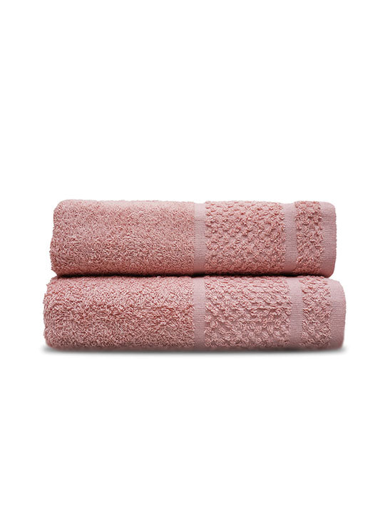 Bath Towel Set (2Pk Pink Fancy)