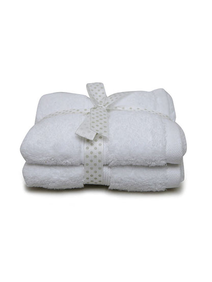 White Cotton Guest Towel – Pack of 2 | 30 x 50 cm