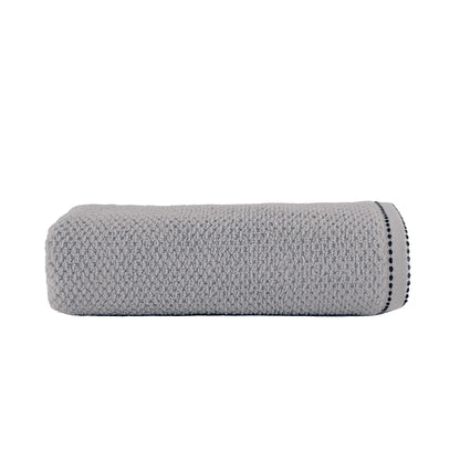 Silver Grey | HL Oxford Hand Towel – 600 GSM | Popcorn Texture Premium Cotton (50×100 cm)