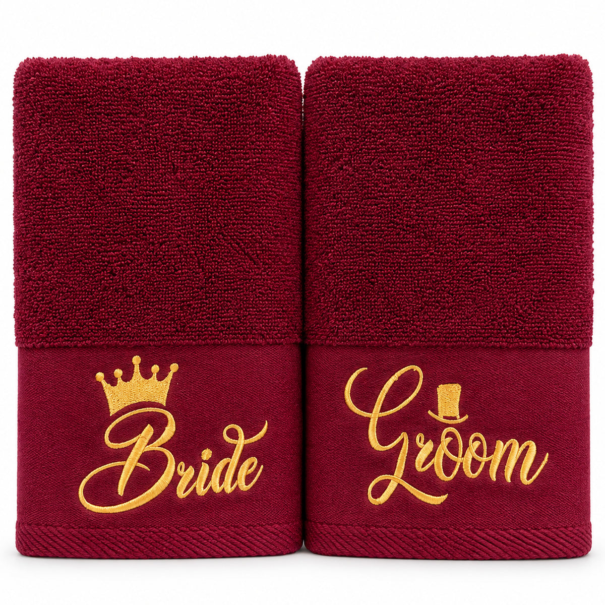 Burgundy – HL Luxury Bride & Groom Spa Set | 9 Pieces