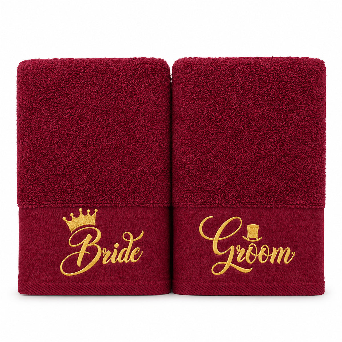Burgundy – HL Luxury Bride & Groom Spa Set | 9 Pieces