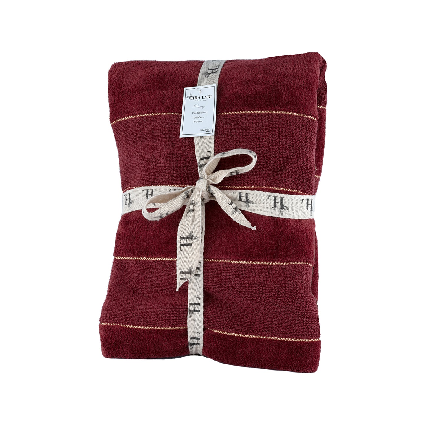 Red – HL 5th Avenue Hand Towel – 550 GSM Premium Cotton (50x100 cm)
