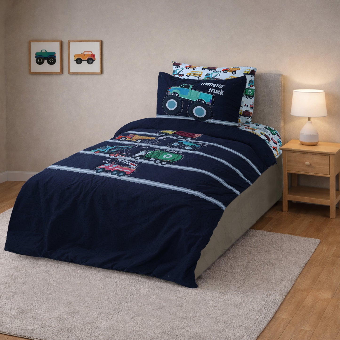 Truck Dreams – Kids Comforter Set | Innovative Comfort Series
