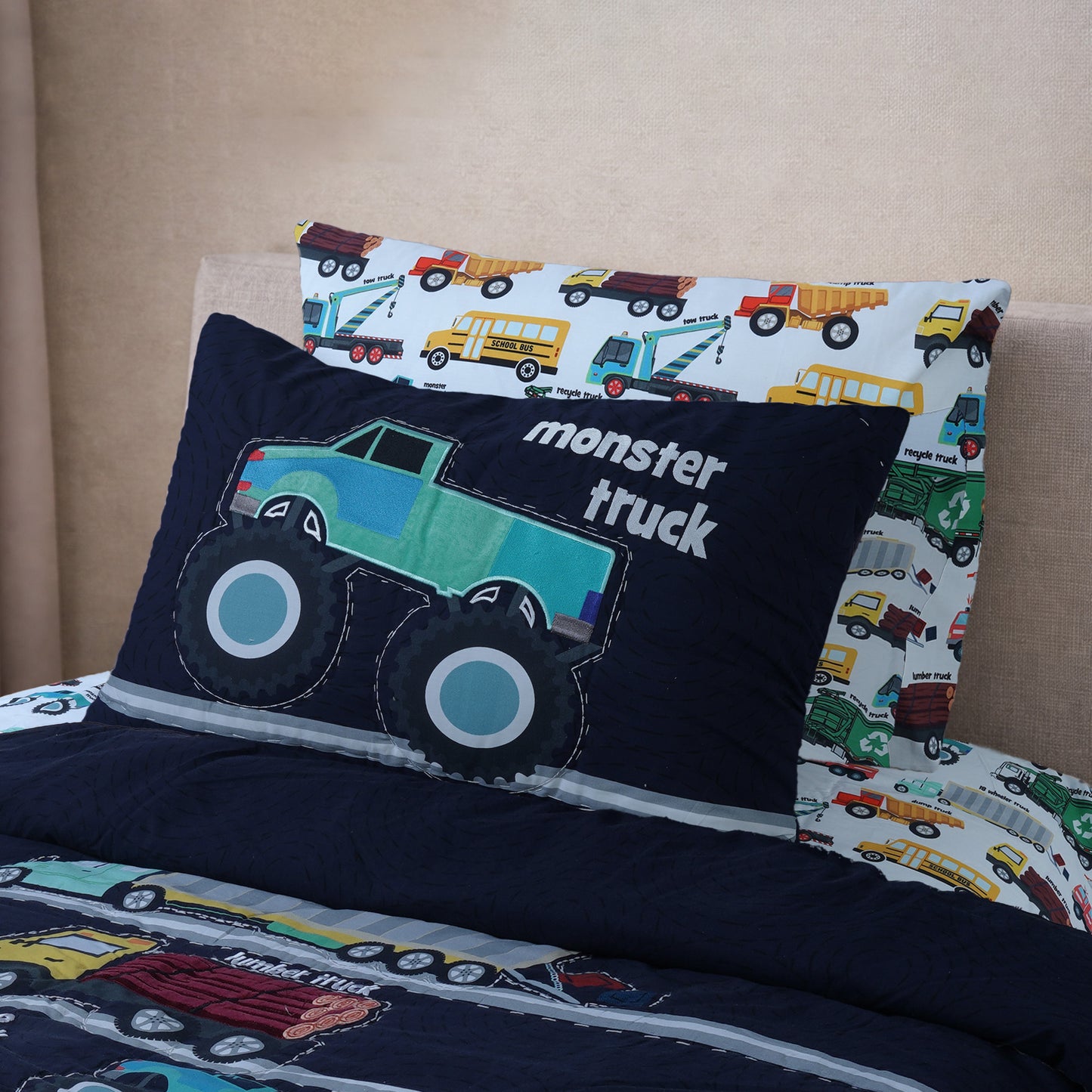 Truck Dreams – Kids Comforter Set | Innovative Comfort Series
