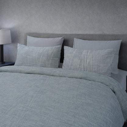 HL King Quilt Cover Set – Artisan Waffle Texture (Grey)
