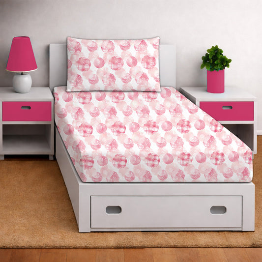 Circle – Sweet Dreams Kids Flat Sheet Set (T-144 | 100% Cotton)