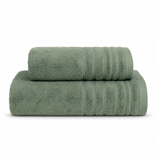 Green Olive – 2 Pcs Towel Set | Guest & Hand Towels