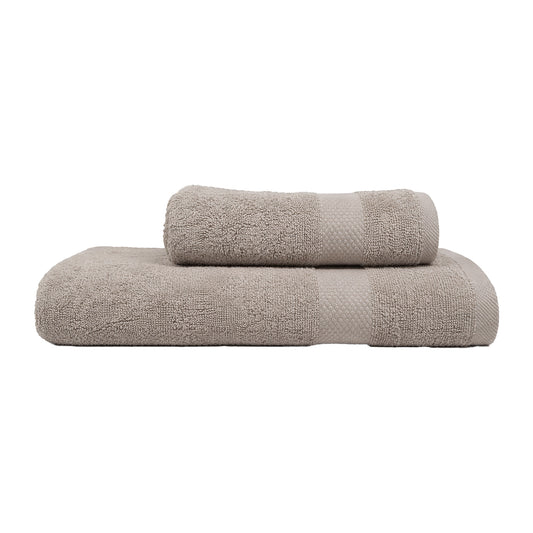 Beige 2-Piece Towel – Bath & Hand Towels (50x90, 70x140)