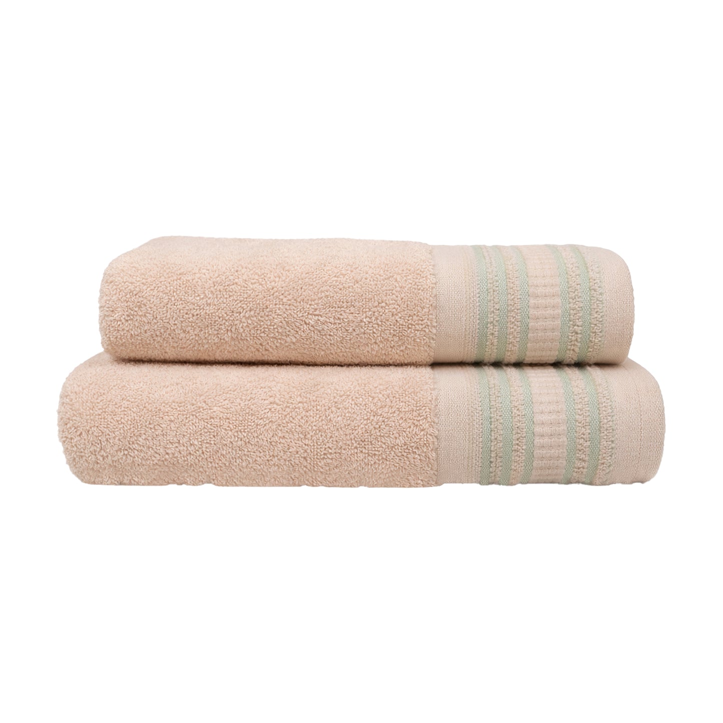 Premium 2-Piece Cotton Towel Set – Beige | THB2FLB