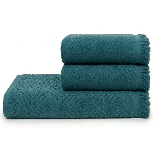 Premium 3-Piece Cotton Towel Set – Green | THB3JBCH