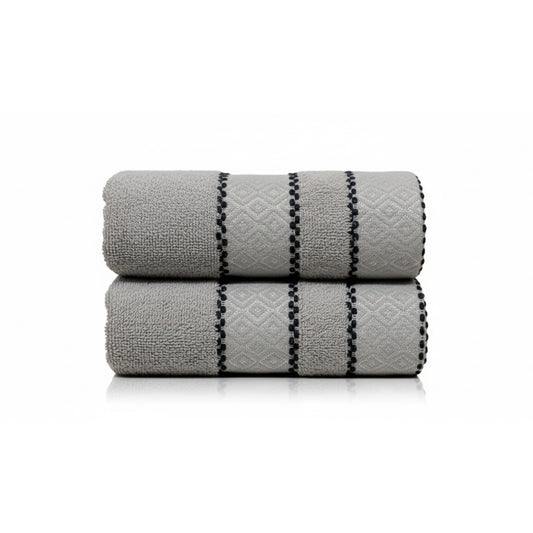 Grey | 2-Piece Towel Set | TLH2FBGY