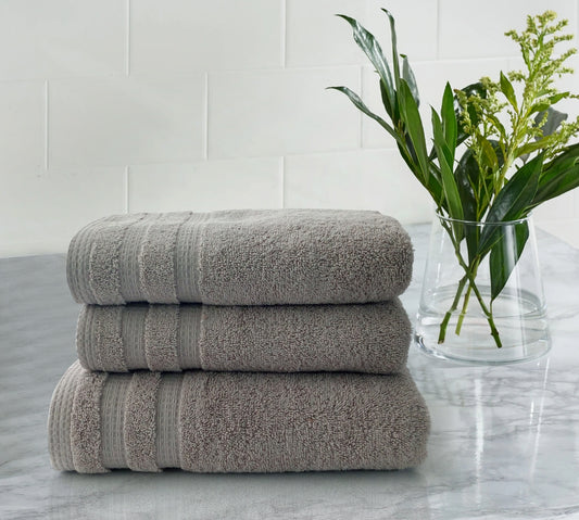 Tan | 3-Piece Fancy Towel Set | THB3FT1