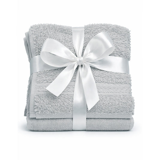 Grey | 2-Pack Guest Towel Set Dobby Fancy | TGT2GY1