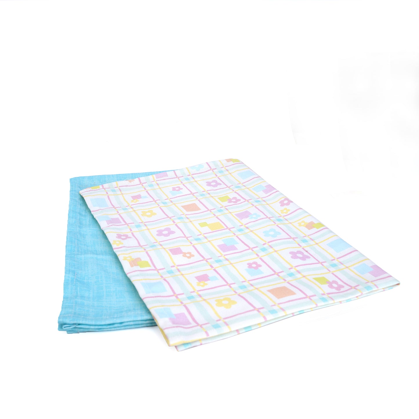 Multi – Printed Kitchen Towels Set of 2 | 18x26 Inches | 100% Cotton