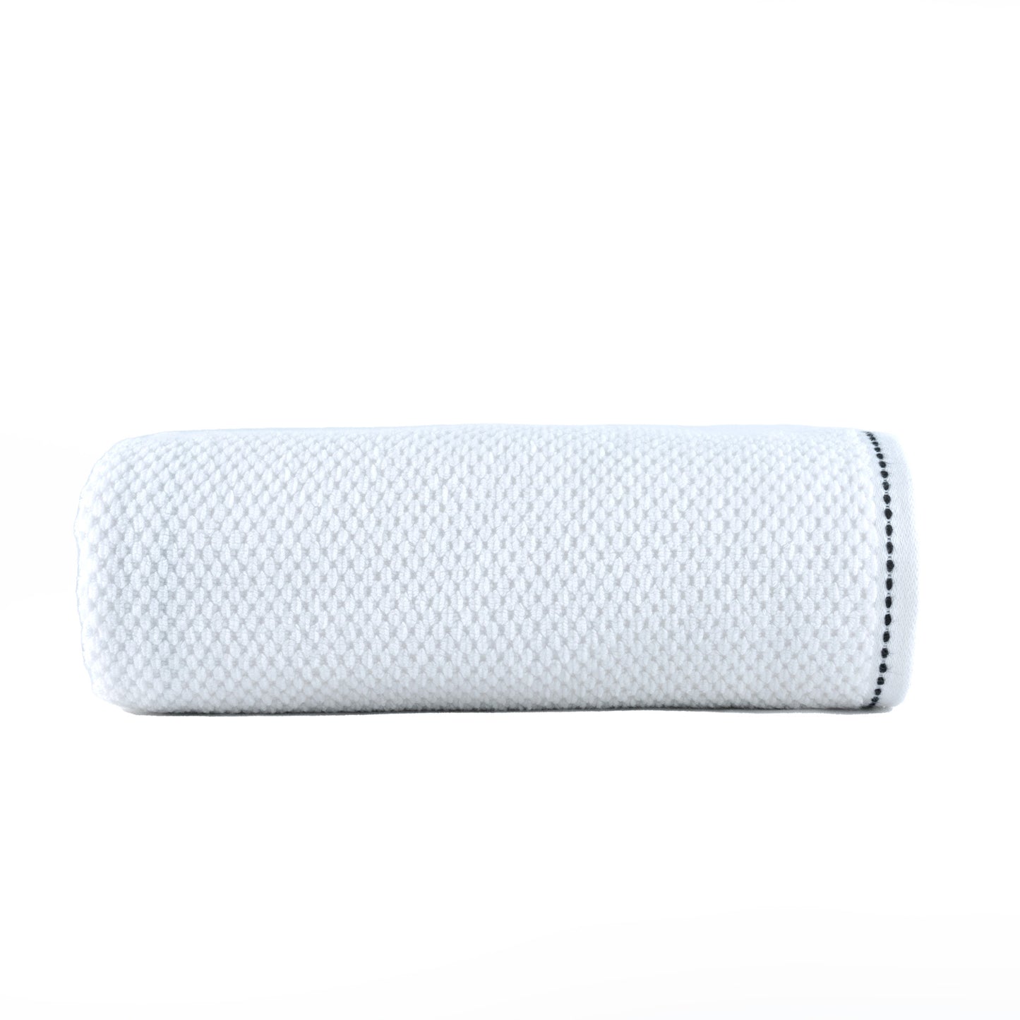 White | HL Oxford Bath Towel – 600 GSM | Popcorn Texture Premium Cotton (70×140 cm)
