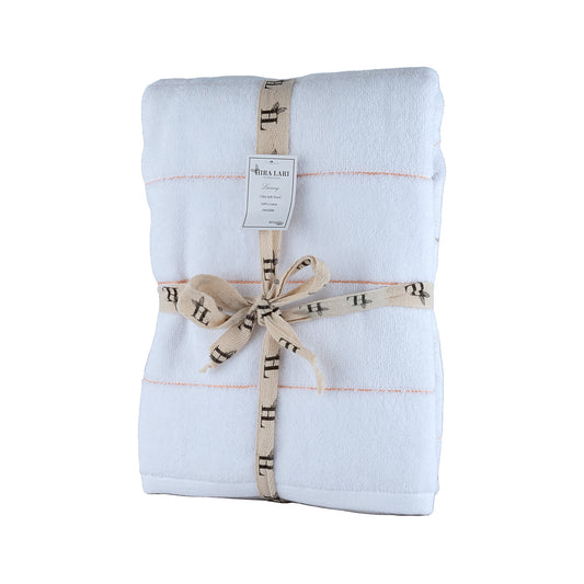 White – HL 5th Avenue Bath Towel – 550 GSM Premium Cotton (70x140 cm)