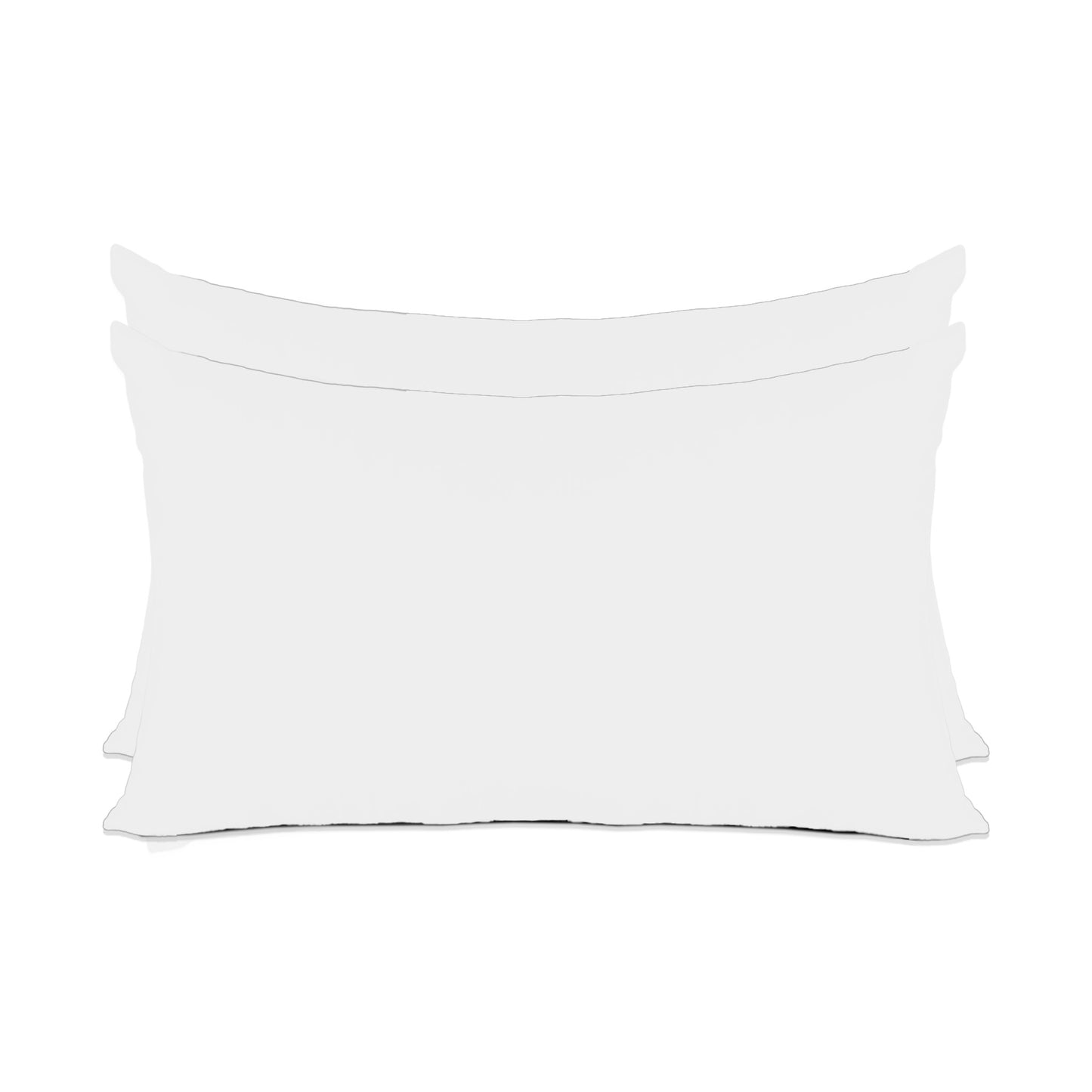 White Luxury Hotel Collection Pillow Cover Set – 2 Pieces – 20" x 30" – 100% Cotton Sateen TC-200