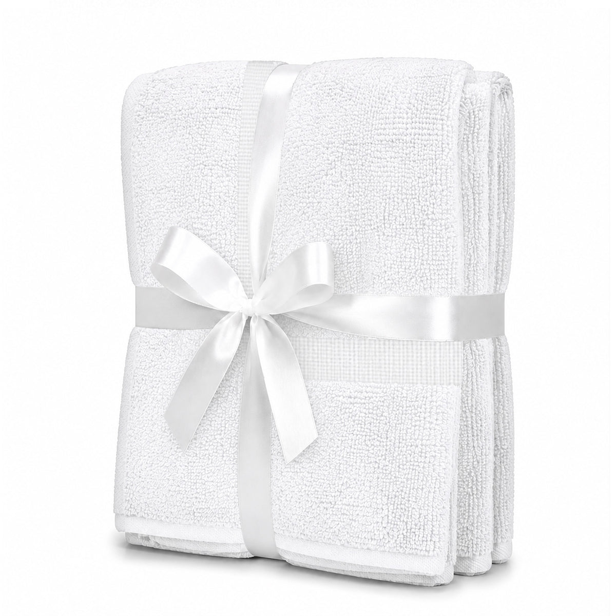 White Bath Mat Towel – Pack of 2 | 30×20 Inch | 800 GSM