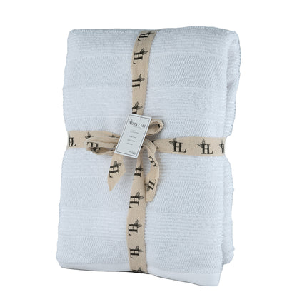 HL Park Lane Bath Towel – 550 GSM | White | Premium Cotton (70×140 cm)