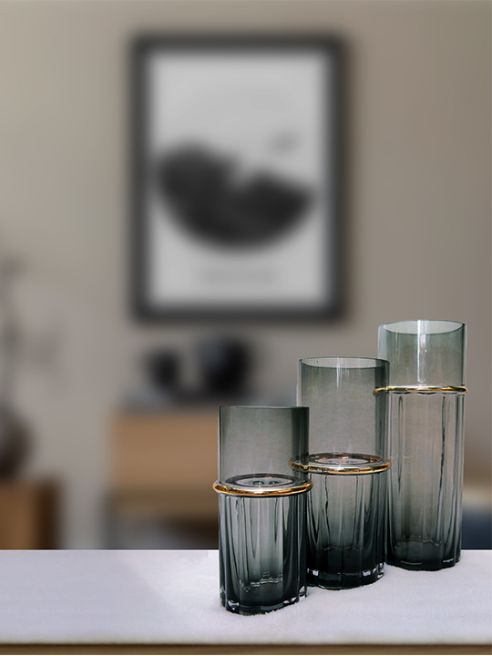 Glass vase (Black)