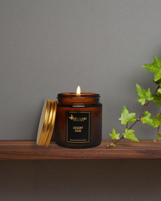 Desert Oud Amber Candle Jar – Small