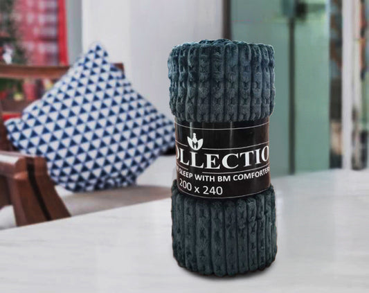 Plush Blanket – Flannel Fleece | Charcoal