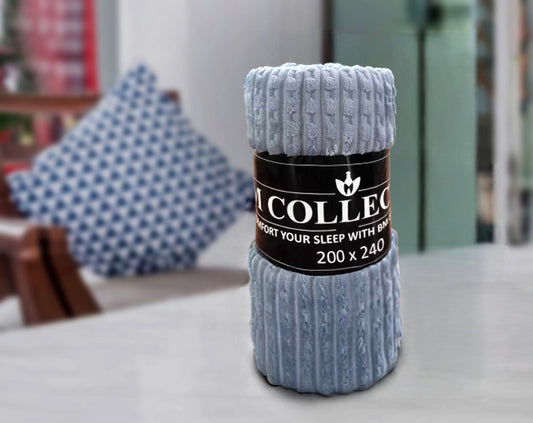 Plush Blanket – Flannel Fleece | Light Blue