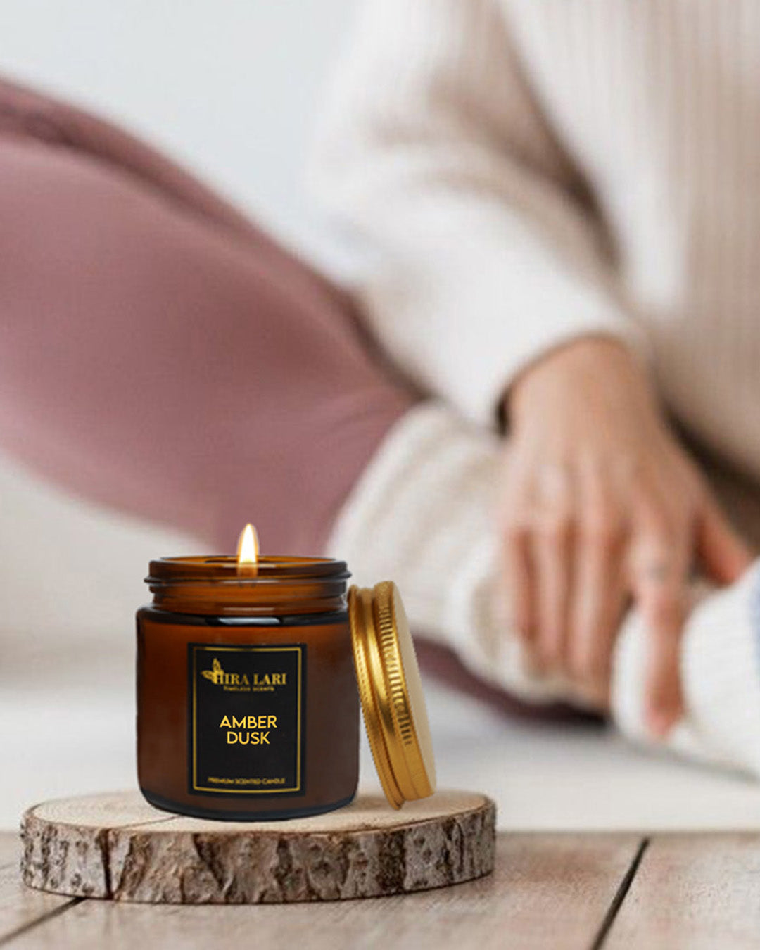 Amber Dusk Amber Candle Jar – Small