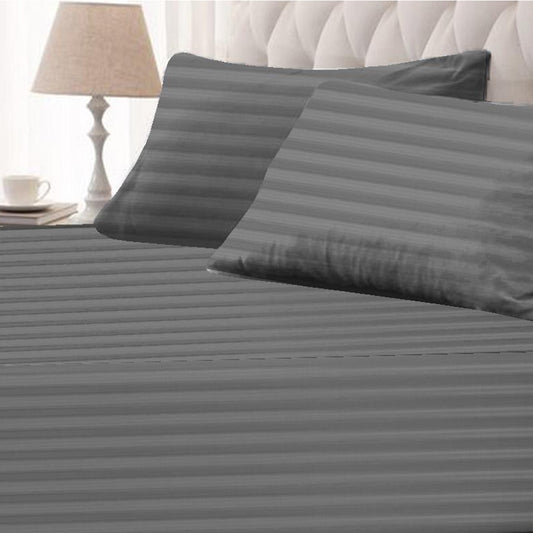 Grey – King Fitted Sheet Set