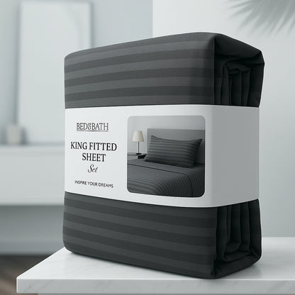 Grey – King Flat Sheet Set