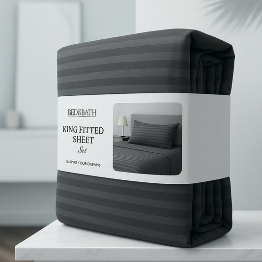 Grey – King Flat Sheet Set