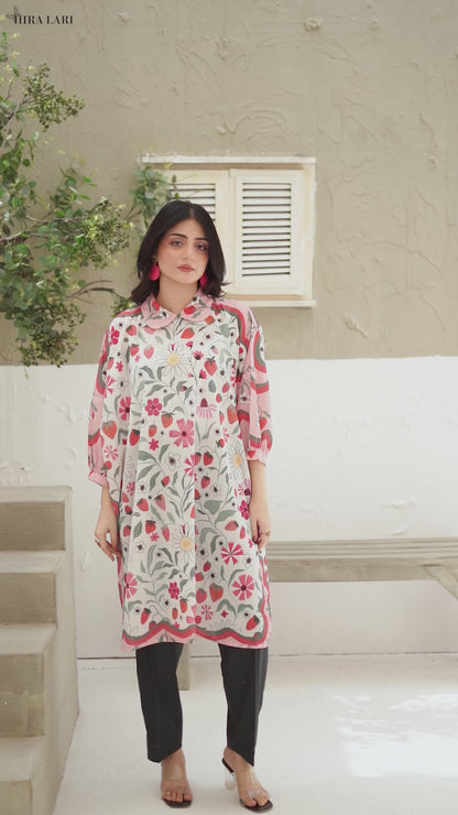Gul Cheeni | Kurti by Hira Lari