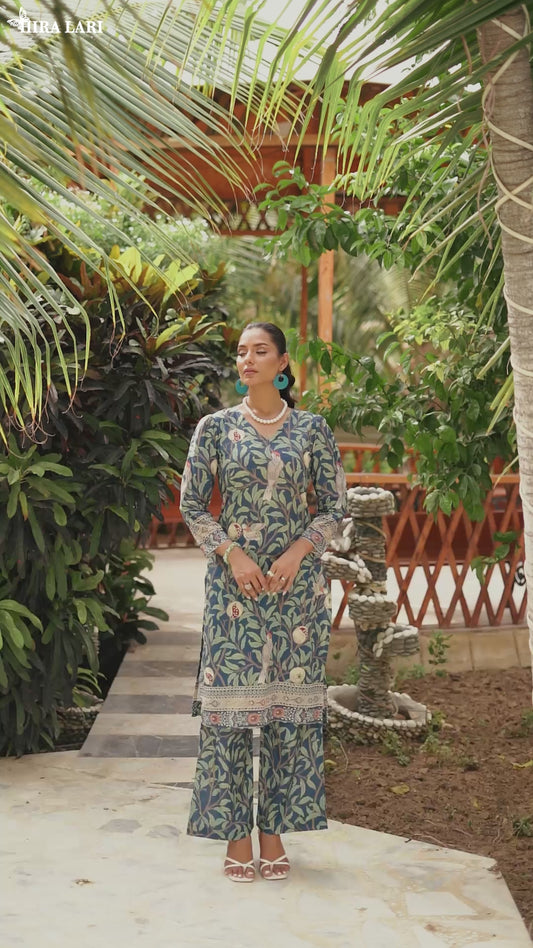HL – Chaman Zaar | 2 Piece Stitched Lawn Suit – Summer 2026