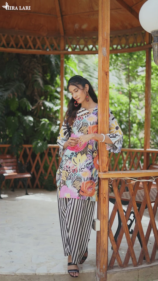 HL – Chamaktay Phool | 2 Piece Stitched Lawn Suit  | Summer 2026