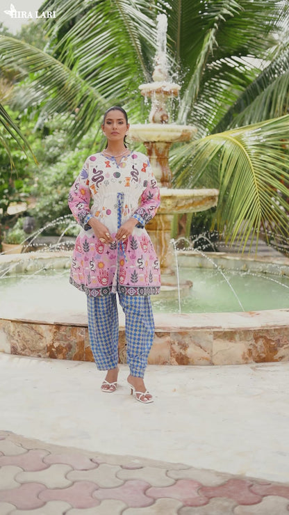 HL – Razon Ka Canvas | 2 Piece Stitched Lawn Suit  | Summer 2026