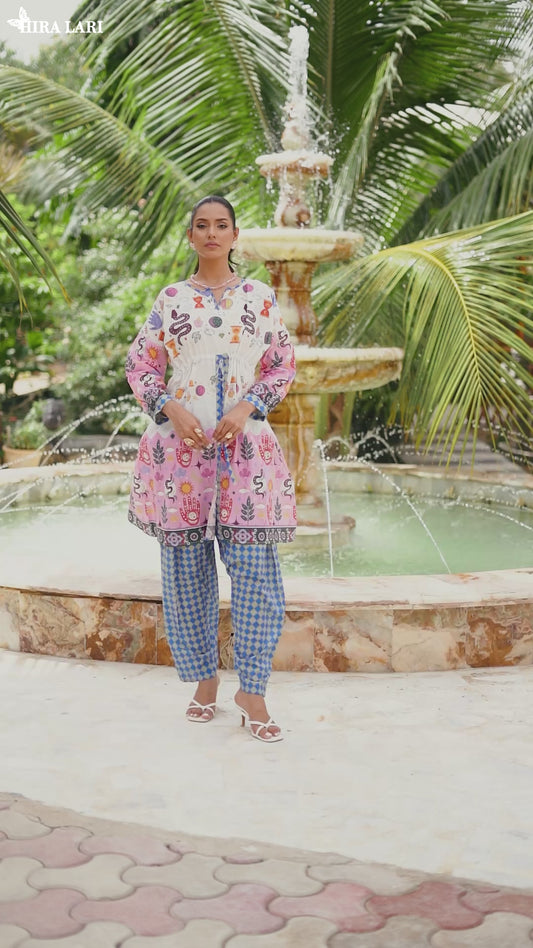 HL – Razon Ka Canvas | 2 Piece Stitched Lawn Suit  | Summer 2026